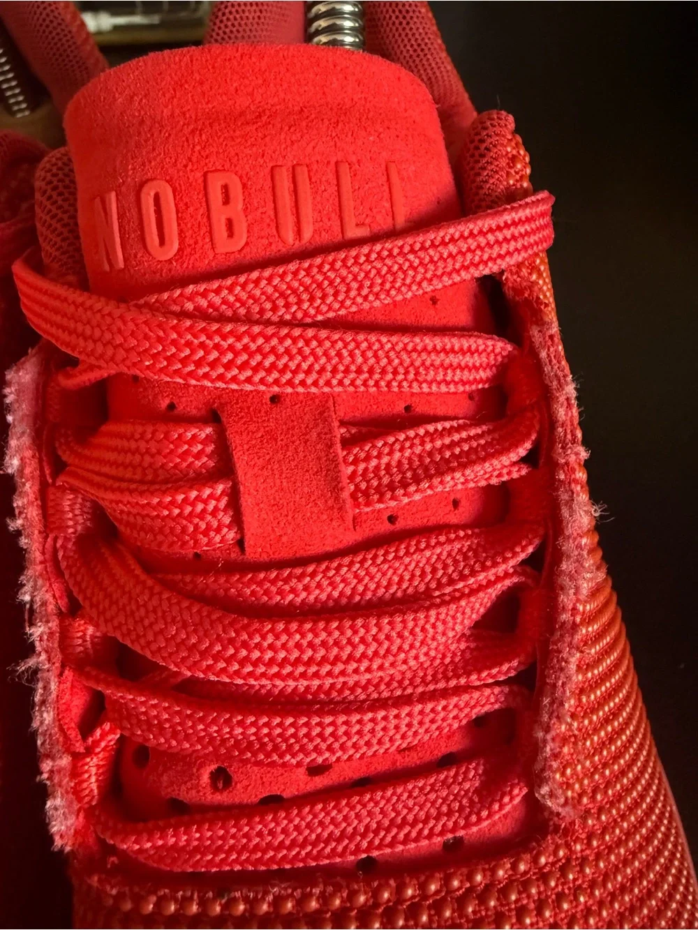 NOBULL Unisex Red Mesh Training Sneakers